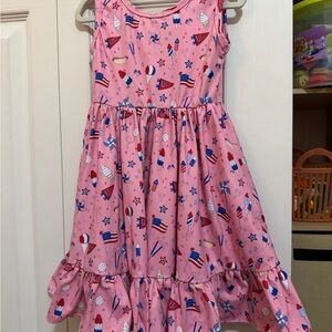 Parade Sleeveless Charm Dress- 4th of July